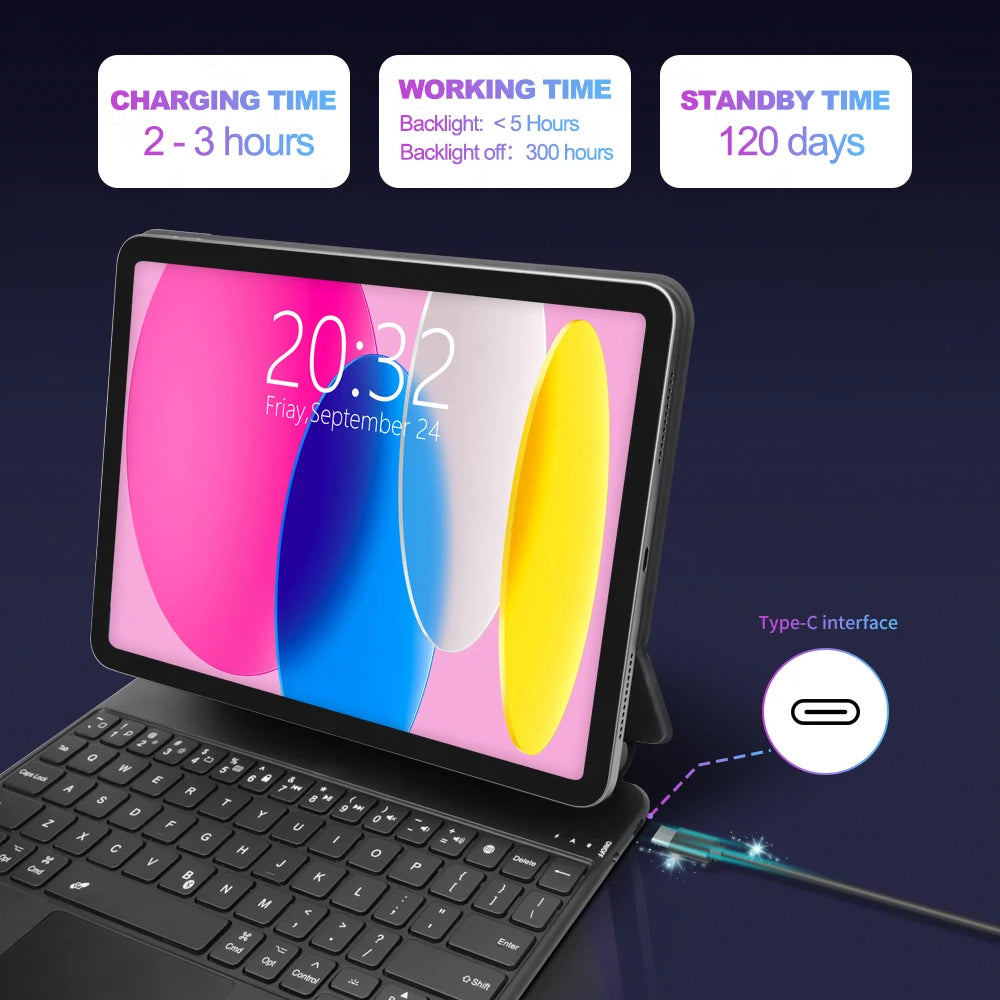 GOOJODOQ Magic Keyboard for iPad
