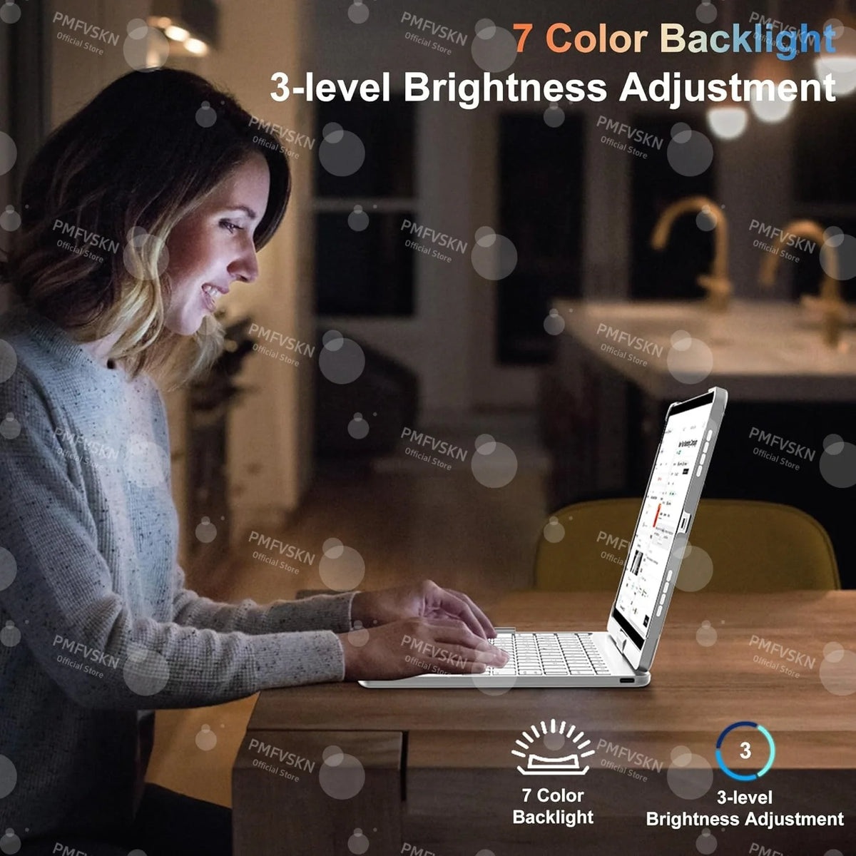360° Magic Keyboard Case For iPad