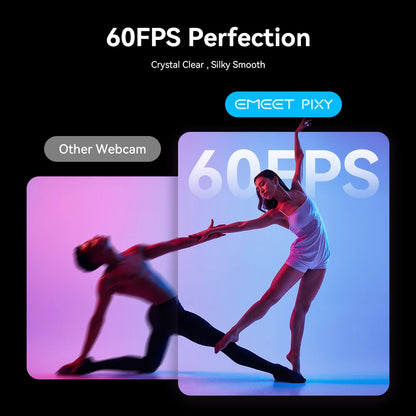 4K Webcam PTZ Web Camera Gesture Control Autofocus AI Tracking Video Camera for Streaming EMEET PIXY Dual-Camera With SonySensor