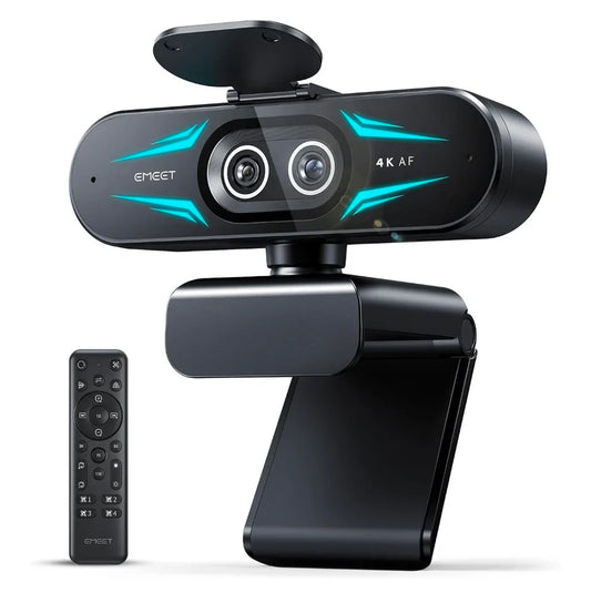 4K Webcam 1080P 60fps Web Camera EMEET C60E 4K Binocular